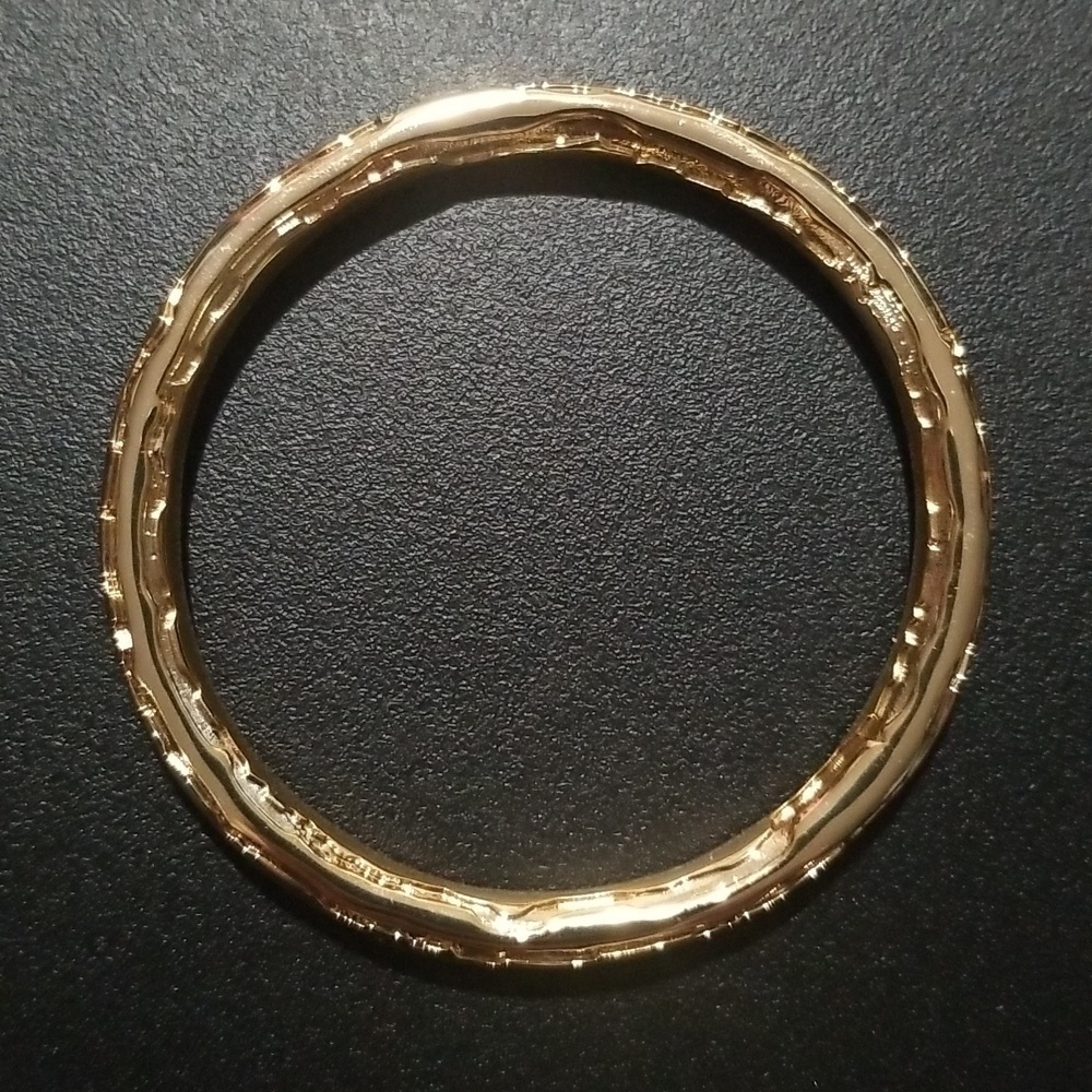 💕TRINA TURK💕 Textured Gold Bangle Bracelet NWT